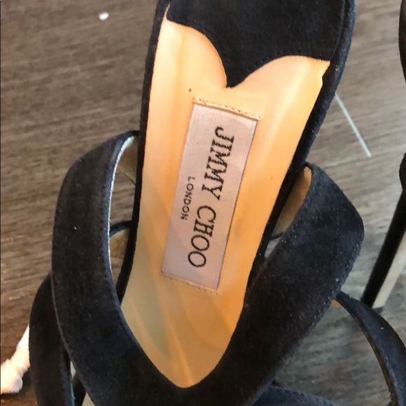 Jimmy Choo Black Strappy Heels - Picture 6 of 8